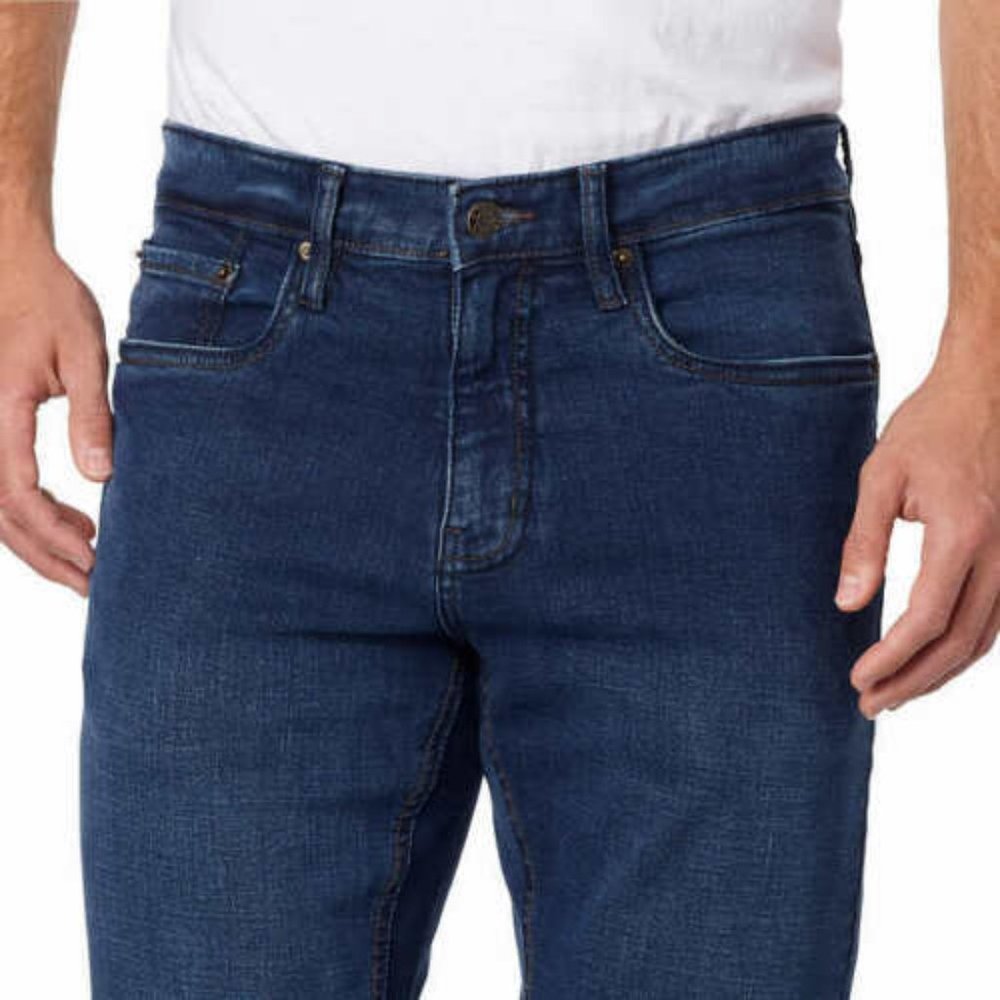 Urban Star Blue Denim Relax Fit Straight Leg Jeans - Picture 2 of 5